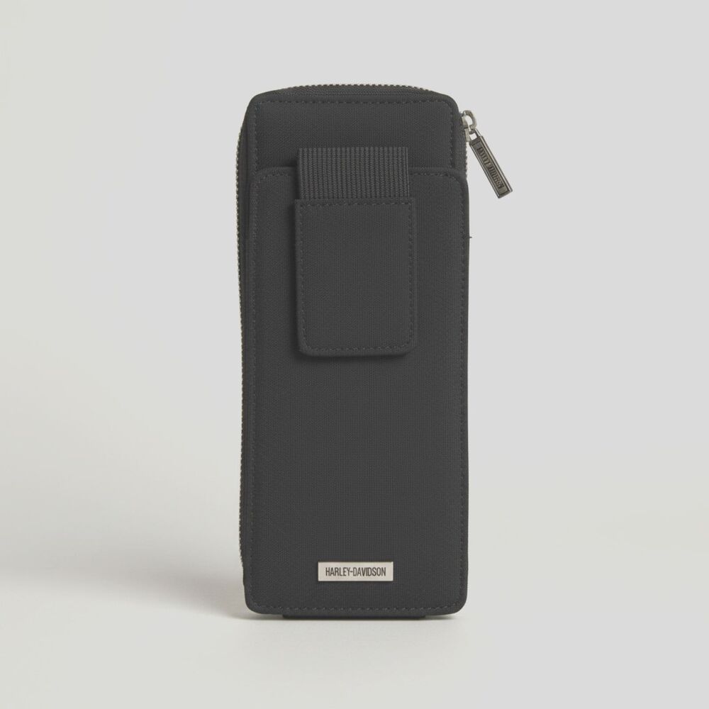 Harley-Davidson Men's Black Mobile Belt Bag Loop Case Pouch Wallet